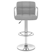 Sgabello Tessuto Cromato - Maze Grigio