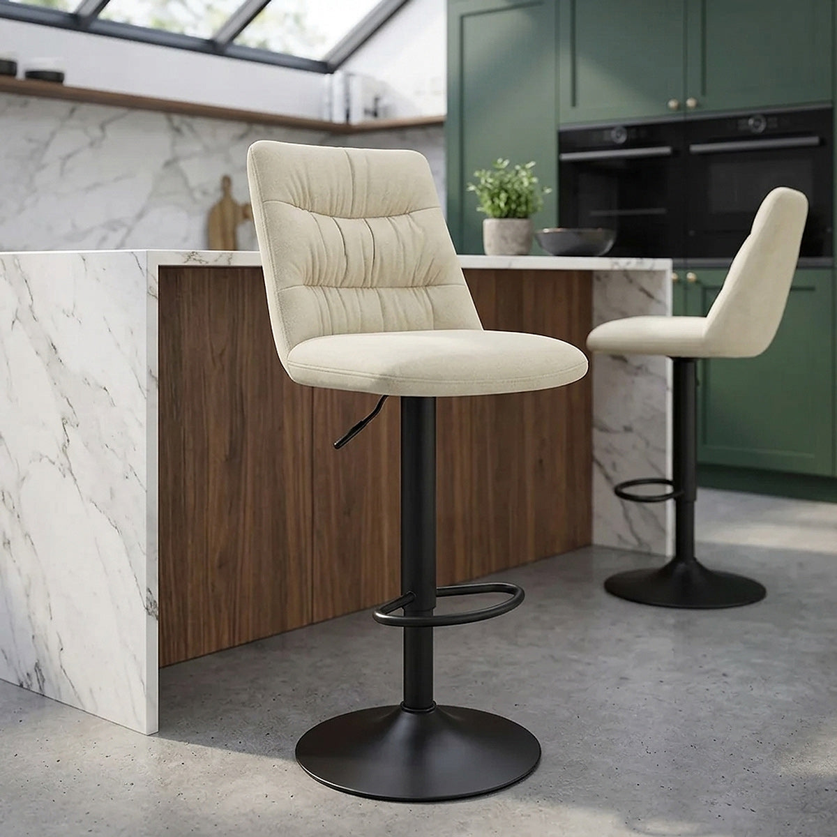 Samtbarhocker - Mechu Beige