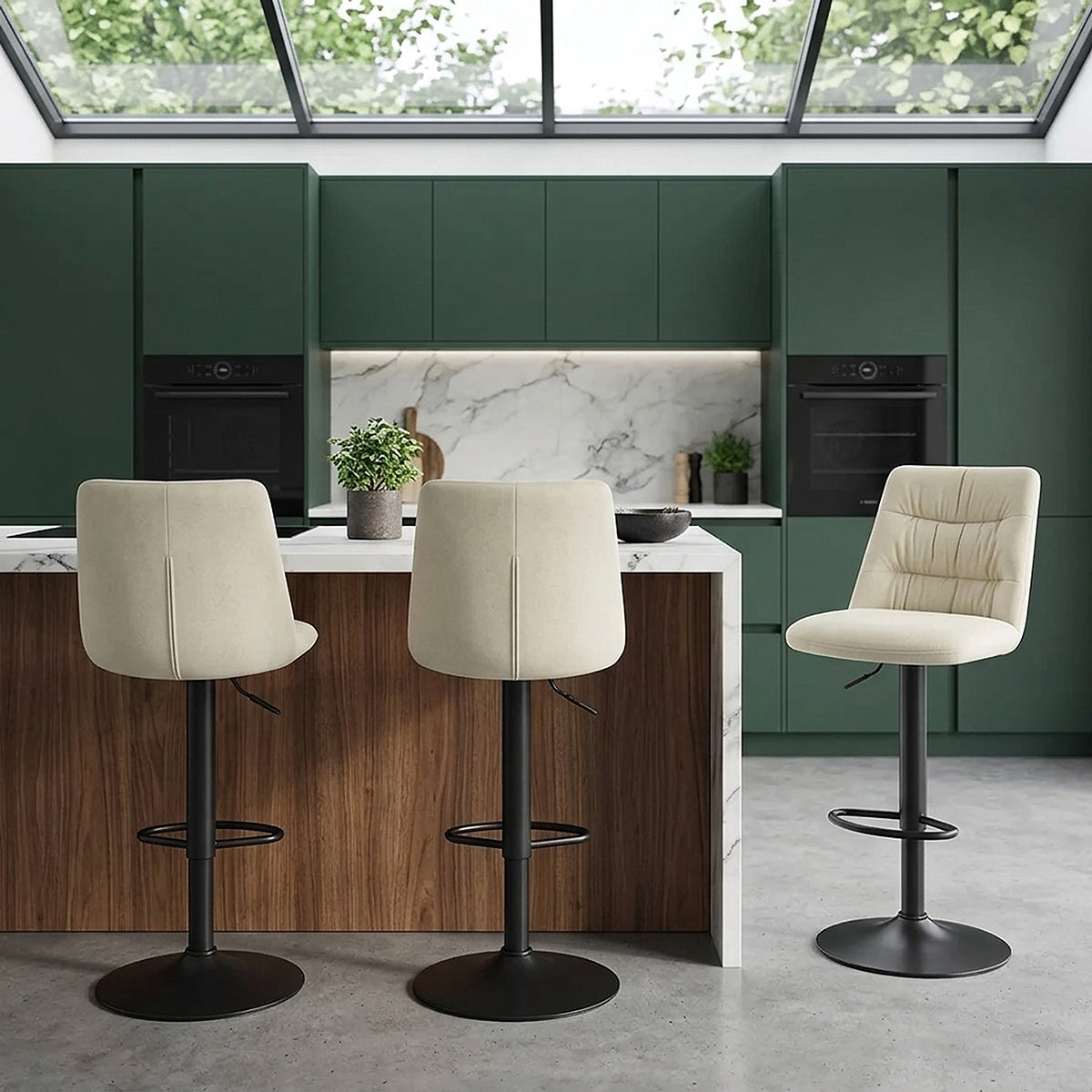 Samtbarhocker - Mechu Beige