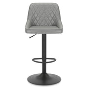 Sgabello Vera Pelle - Melbourne Grigio