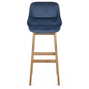 Samtbarhocker - Miami Blau