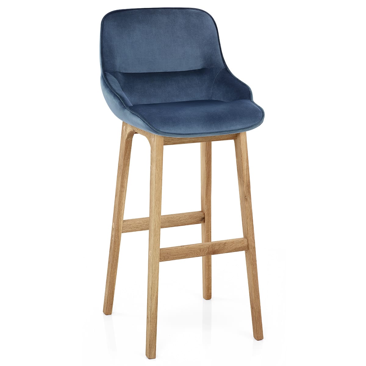 Samtbarhocker - Miami Blau