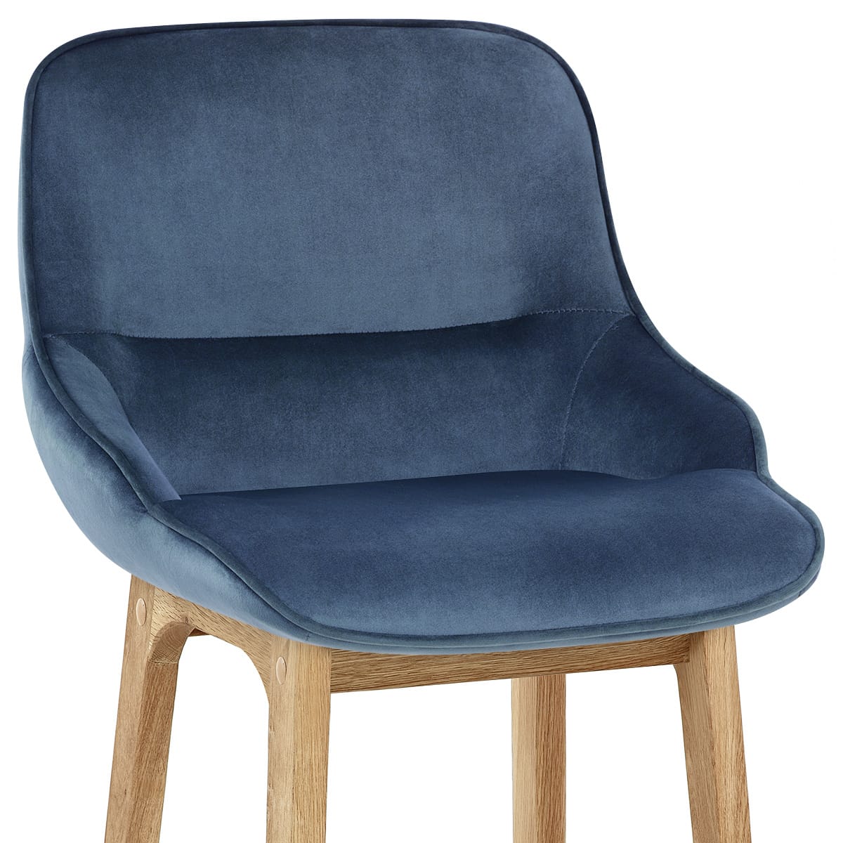 Samtbarhocker - Miami Blau