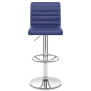 Kunstleder Barhocker Chrom - Mint Blau