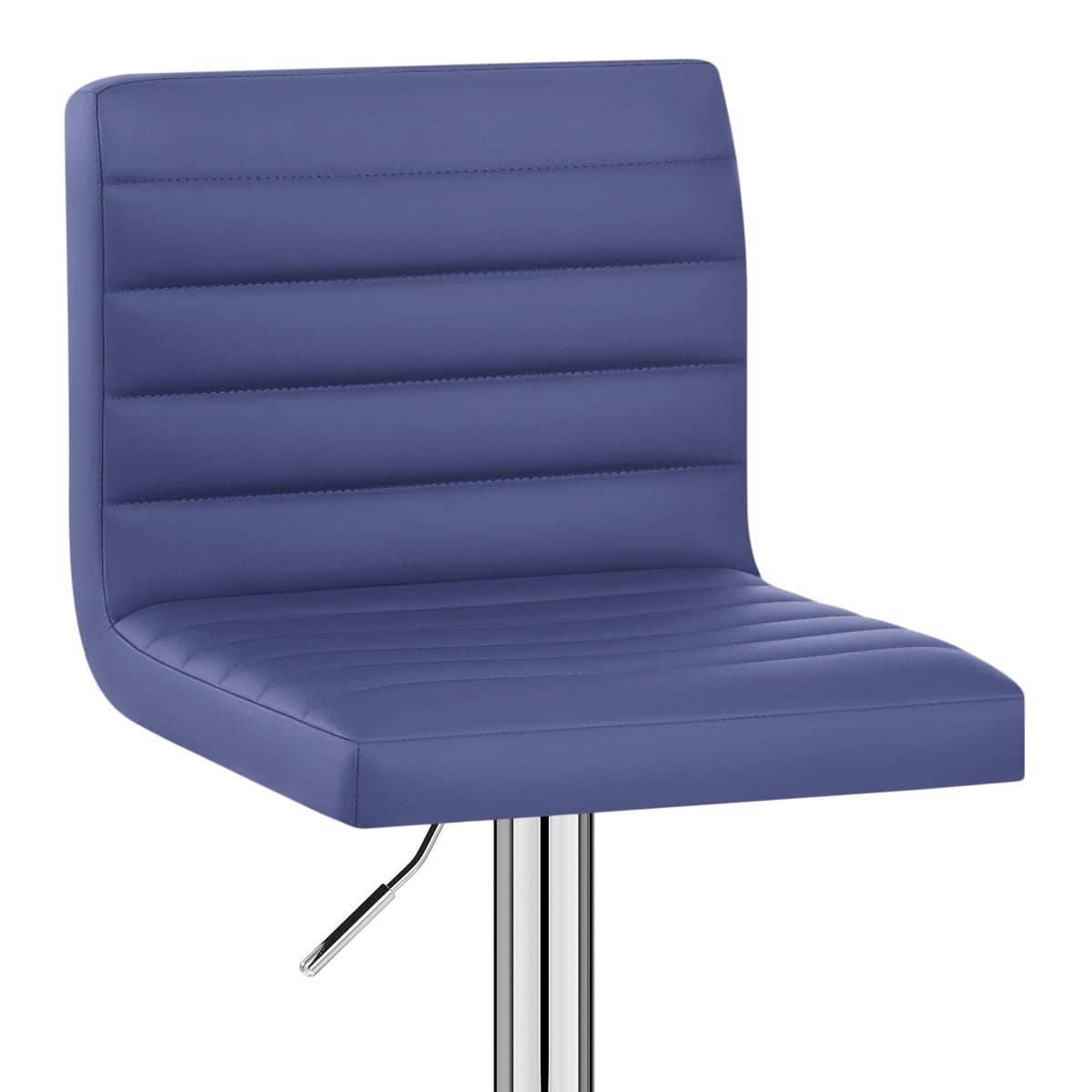 Kunstleder Barhocker Chrom - Mint Blau