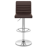Sgabello Ecopelle Cromato - Mint Marrone