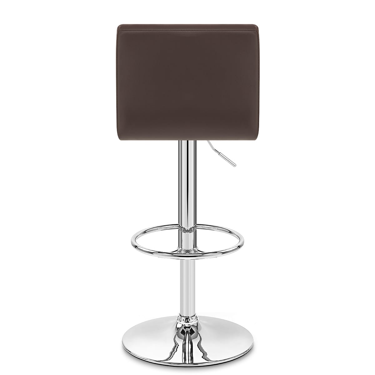 Sgabello Ecopelle Cromato - Mint Marrone