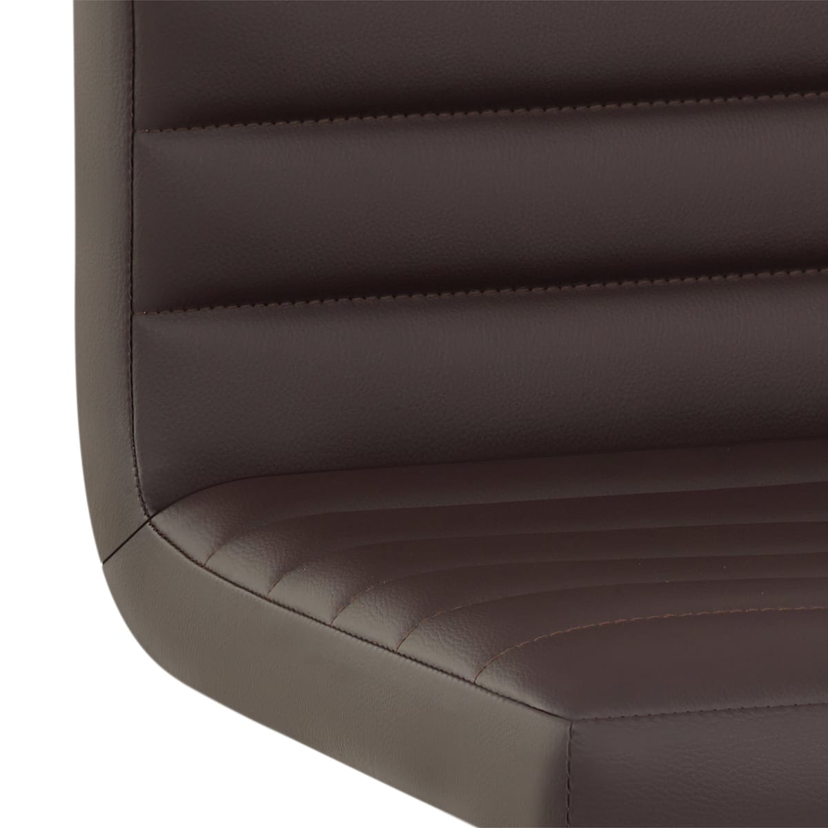 Sgabello Ecopelle Cromato - Mint Marrone