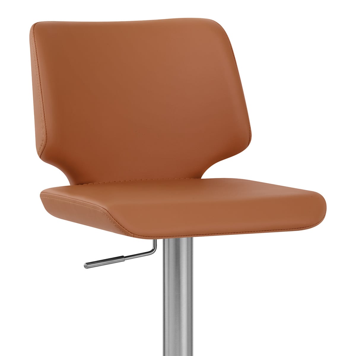 Sgabello Ecopelle Satinato - Mode Marrone
