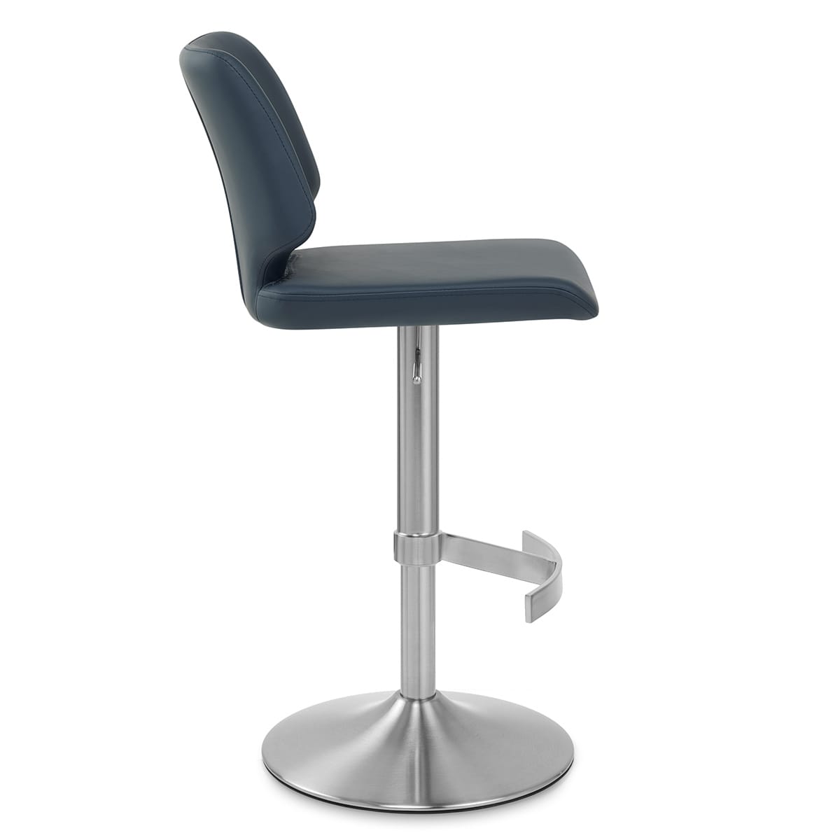 Sgabello Ecopelle Satinato - Mode Blu
