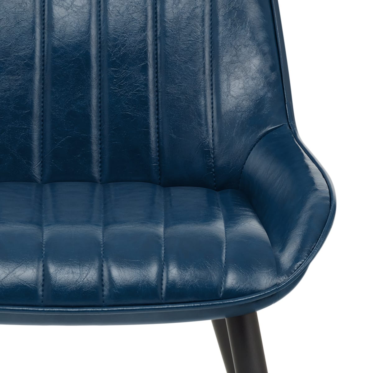 Kunstleder Esszimmerstuhl - Mustang Blau