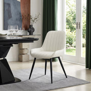 Kunstleder Esszimmerstuhl - Mustang Beige