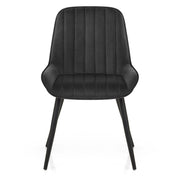 Sedia Velluto Satinata - Mustang Nero
