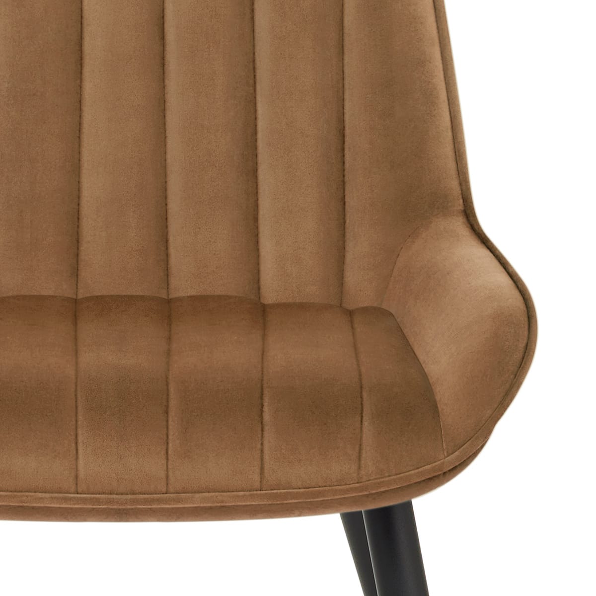 Sedia Velluto Satinata - Mustang Marrone
