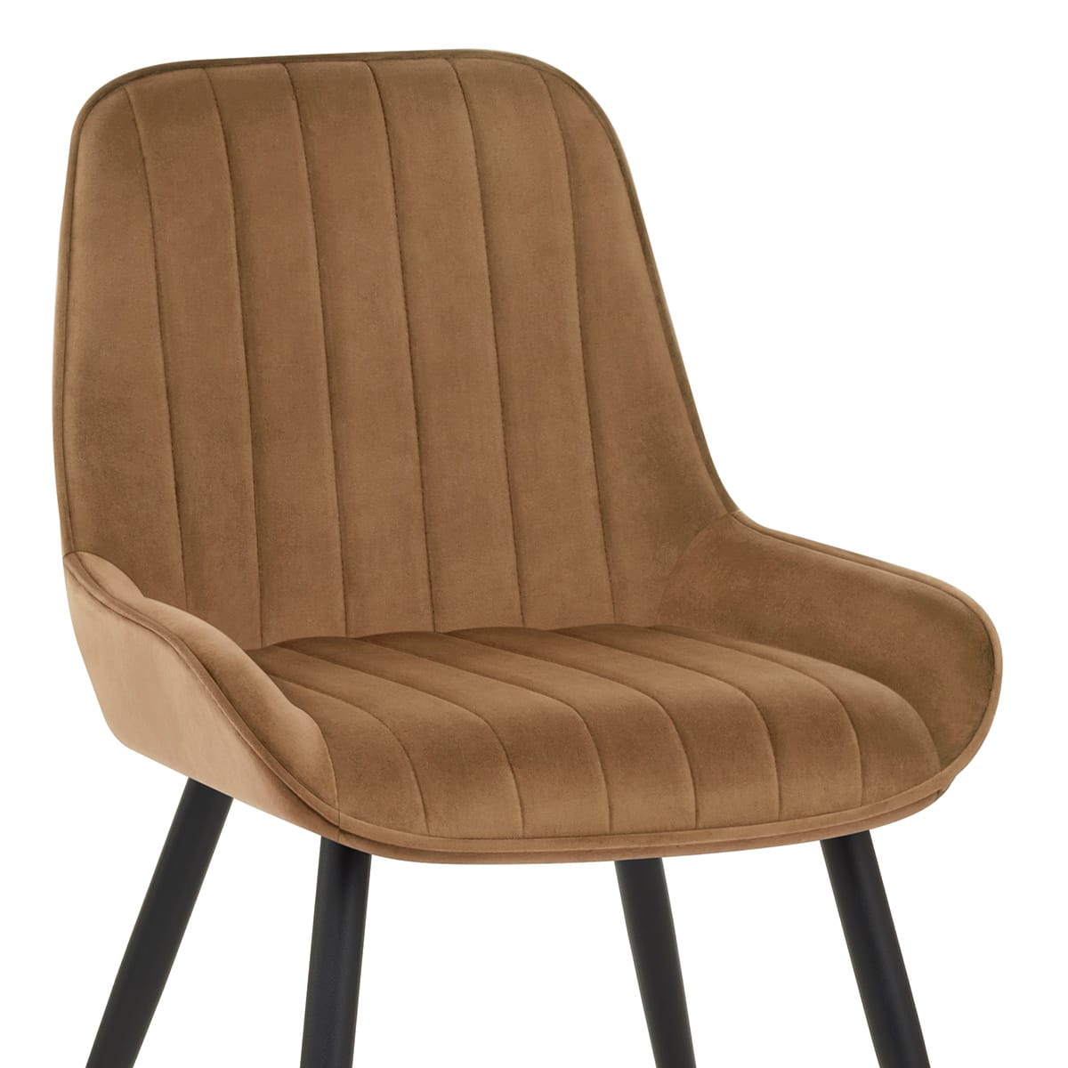 Sedia Velluto Satinata - Mustang Marrone