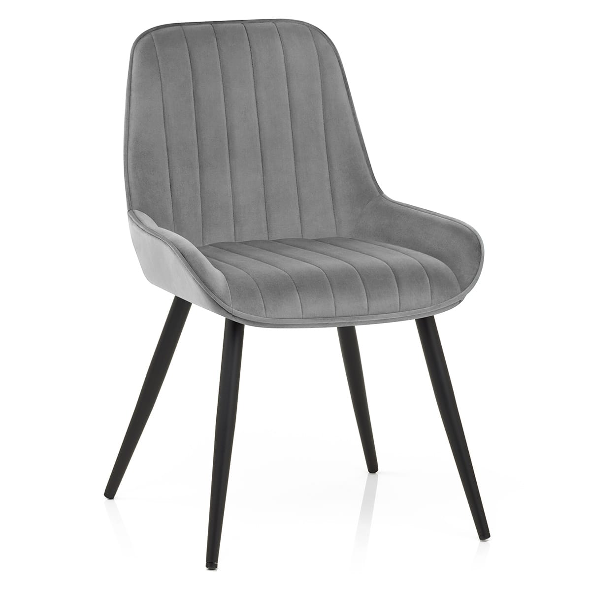 Sedia Velluto Satinata - Mustang Grigio scuro