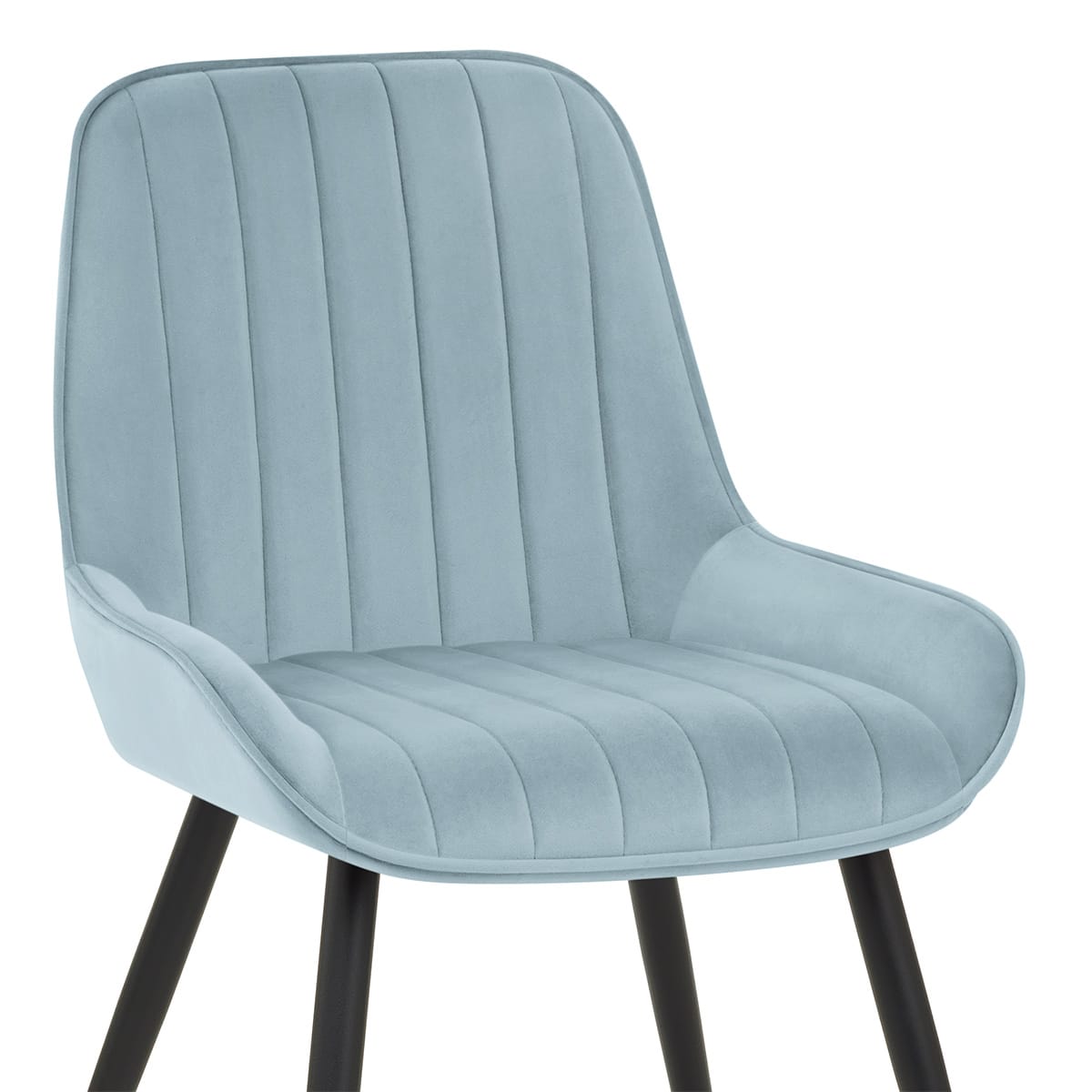 Sedia Velluto Satinata - Mustang Blu
