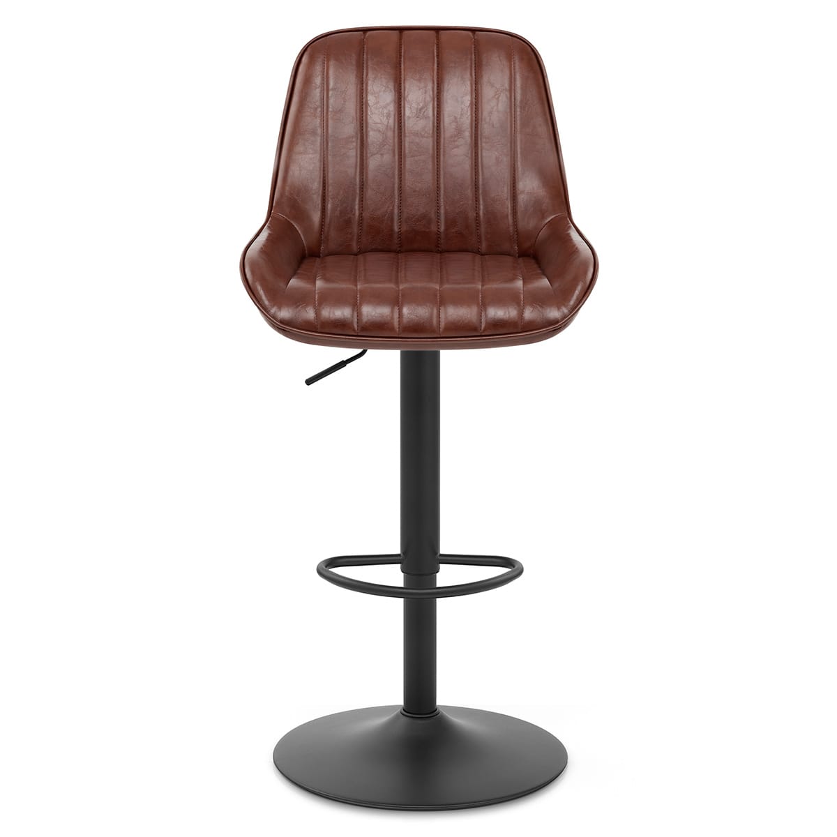 Sgabello Ecopelle - Mustang Marrone