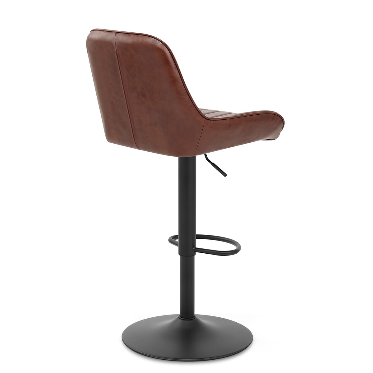 Sgabello Ecopelle - Mustang Marrone