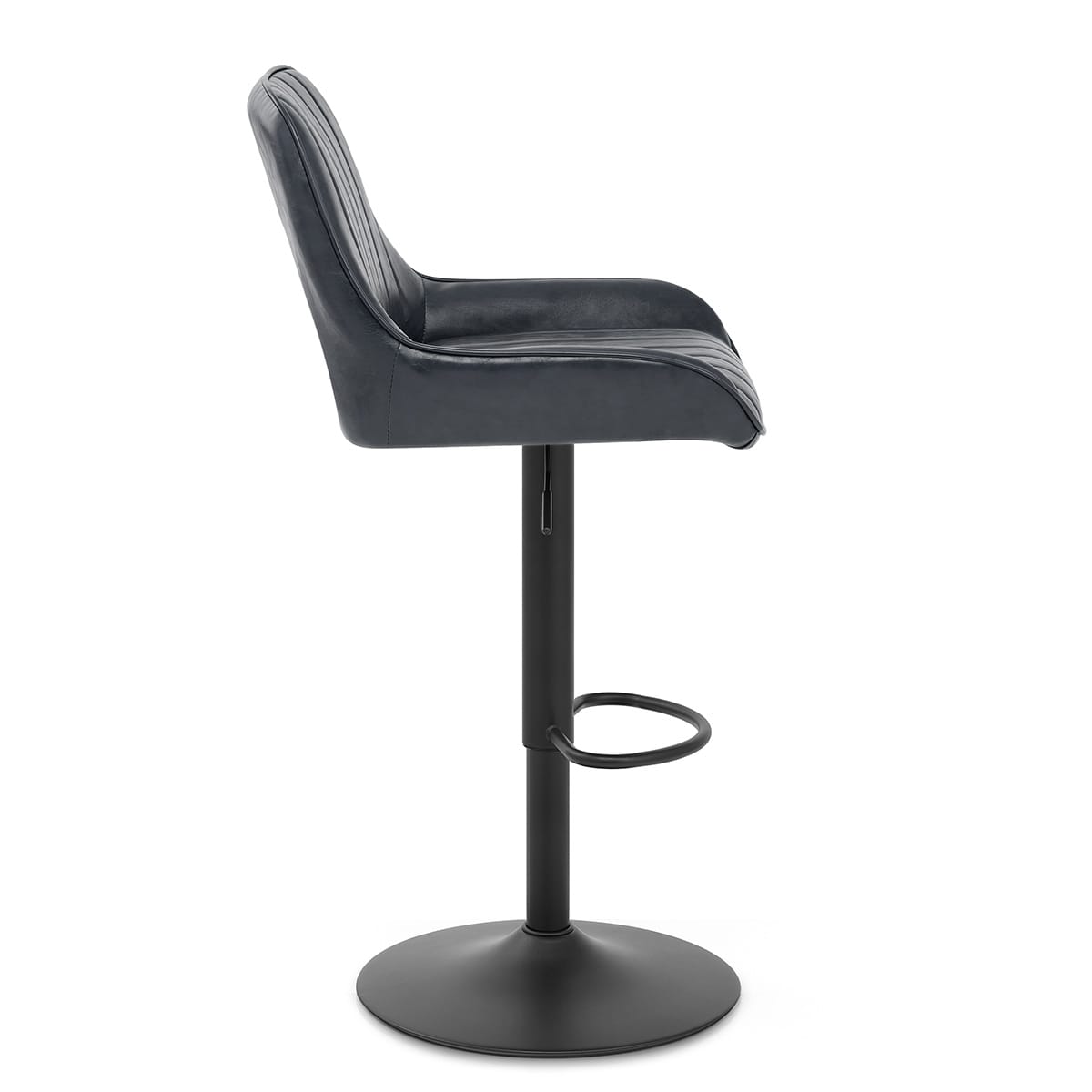 Sgabello Ecopelle - Mustang Blu Scuro