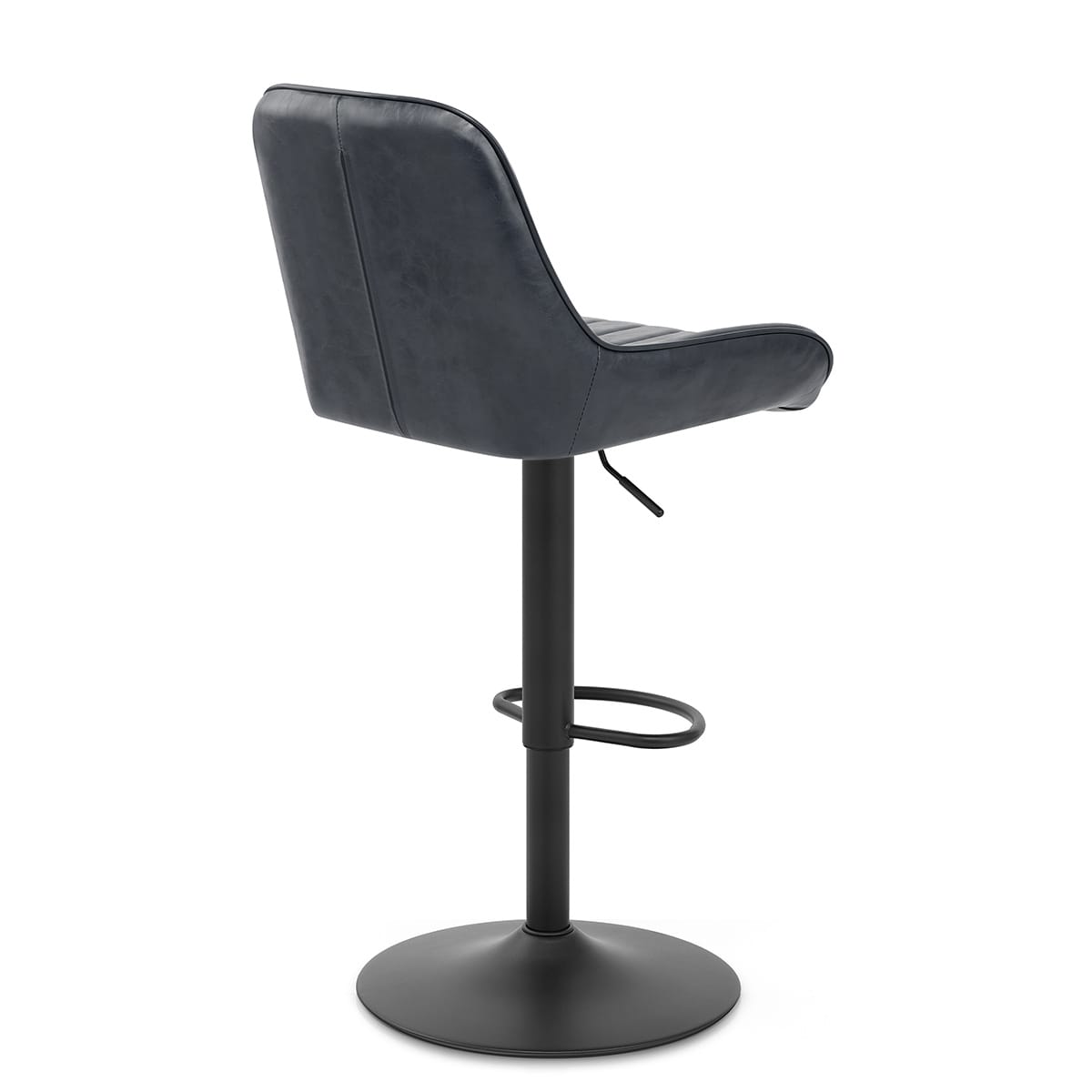 Sgabello Ecopelle - Mustang Blu Scuro