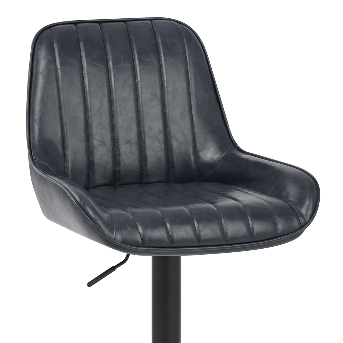 Sgabello Ecopelle - Mustang Blu Scuro