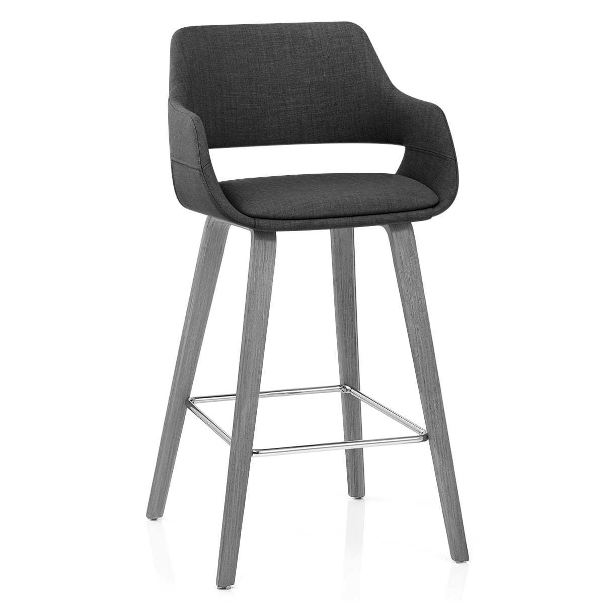 Stoffbarhocker - Nappa Dunkelgrau