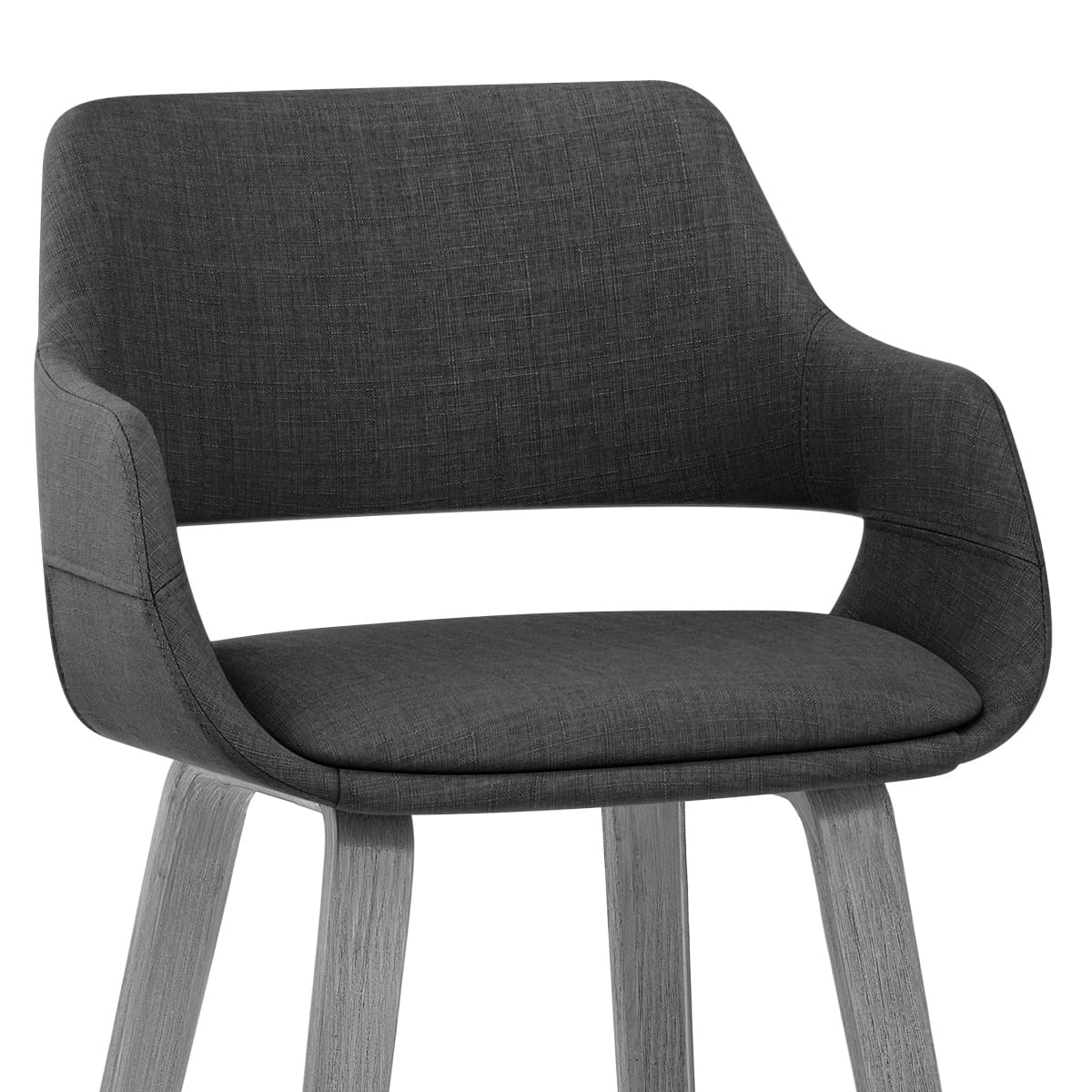 Stoffbarhocker - Nappa Dunkelgrau
