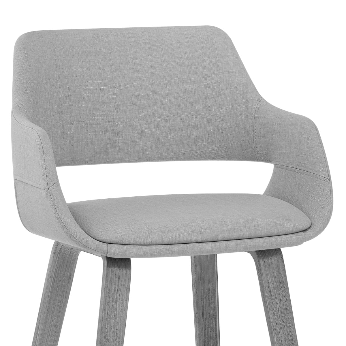 Stoffbarhocker - Nappa Grau
