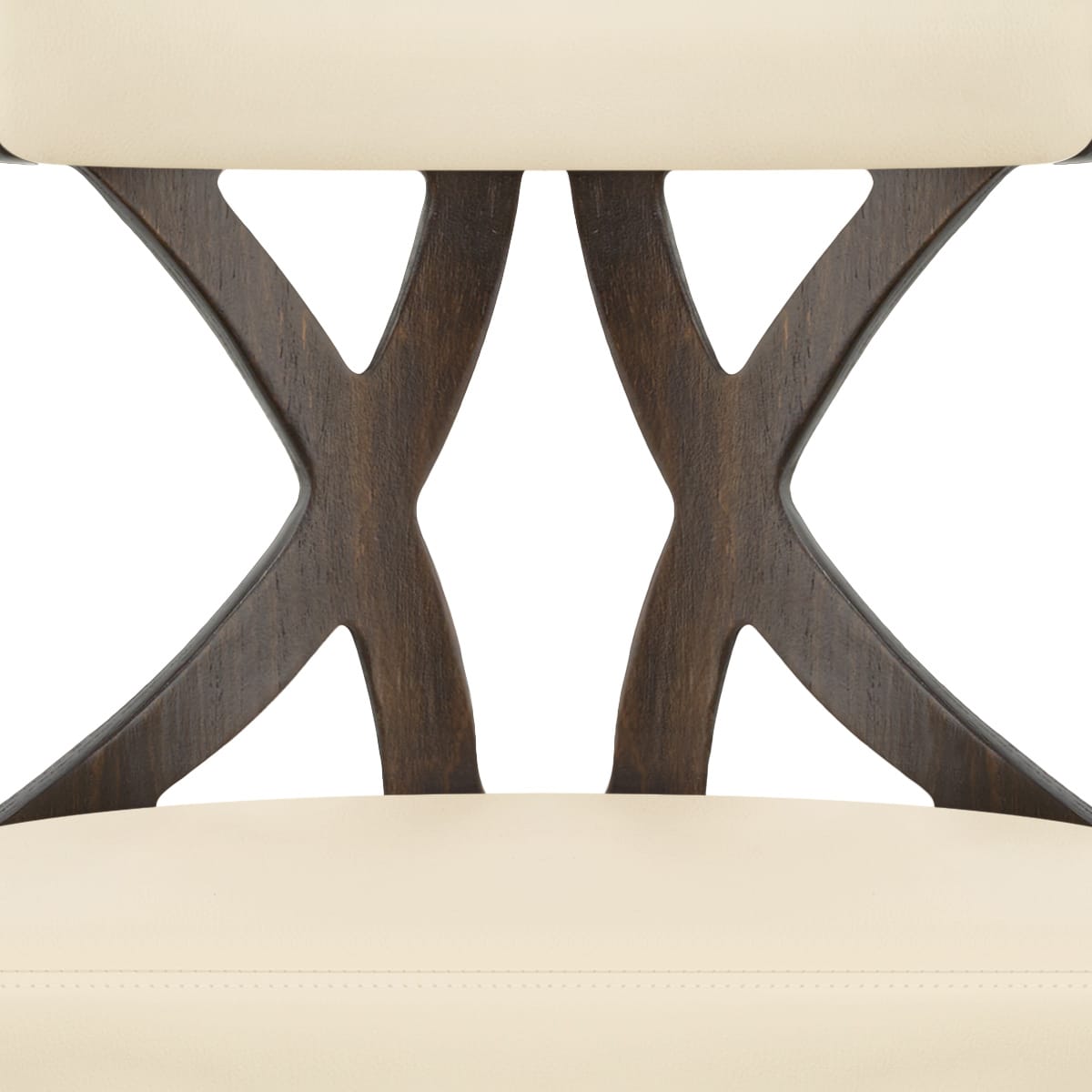 Barhocker Kunstleder Walnuss - Nash Beige