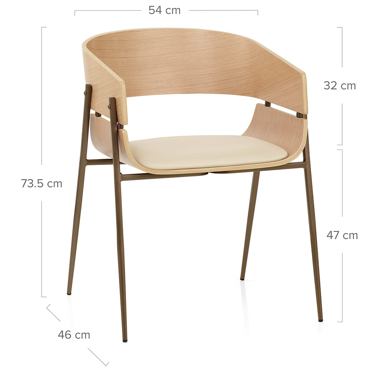 Sedia Legno - Nevada Crema
