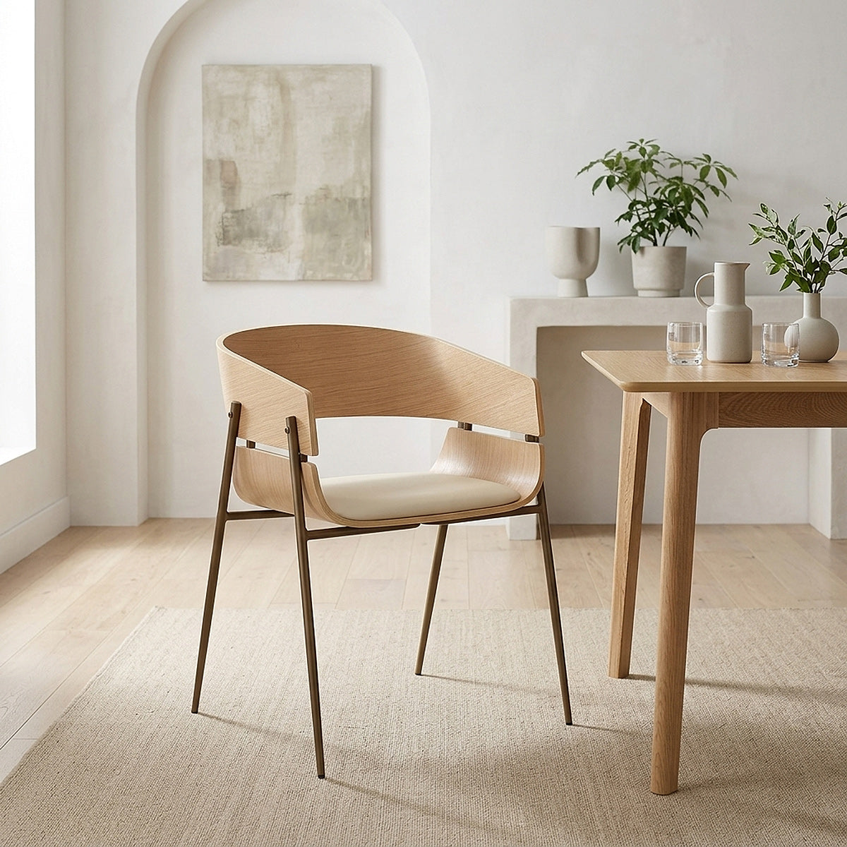 Esszimmerstuhl Holz - Nevada Beige