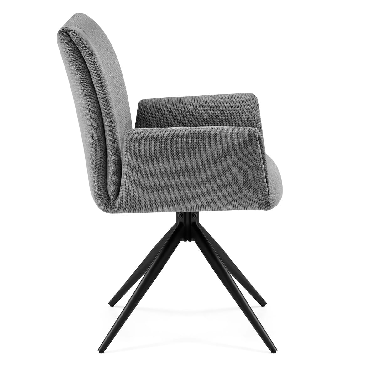 Sedia Tessuto con Braccioli - Neve Grigio