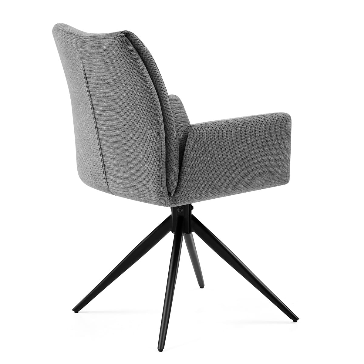 Sedia Tessuto con Braccioli - Neve Grigio