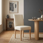 Echtleder Stuhl - Newbury Beige