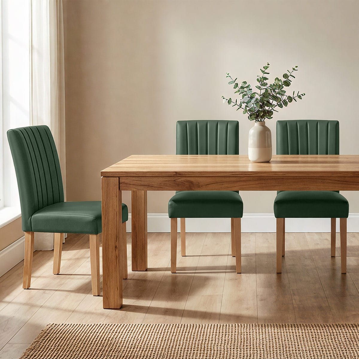 Silla Vera Pelle - Newbury Verde