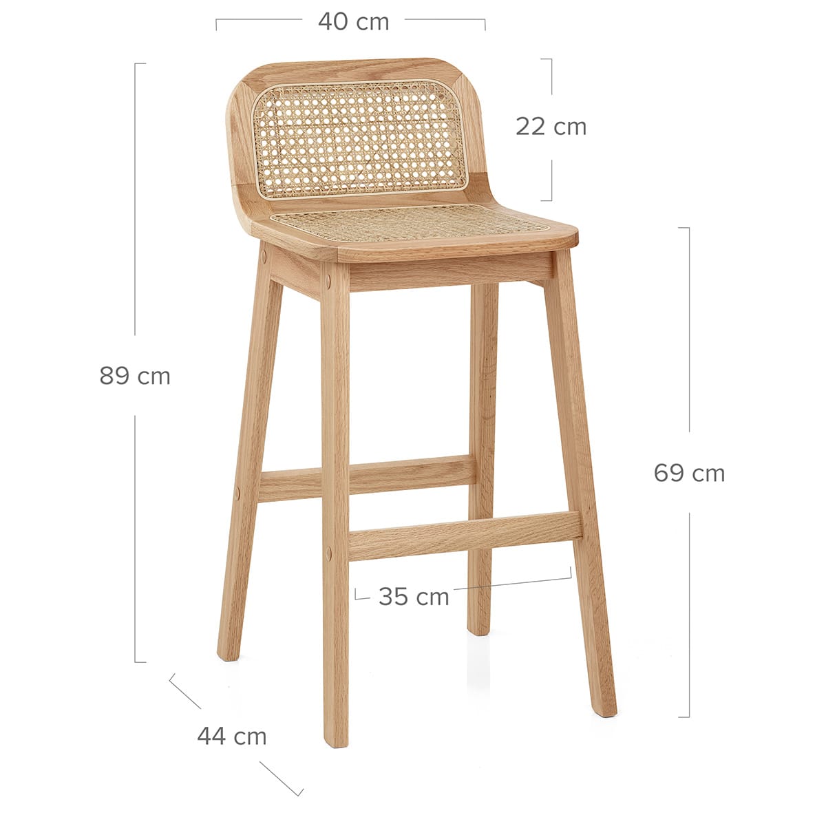 Holzbarhocker - Oakley Holz