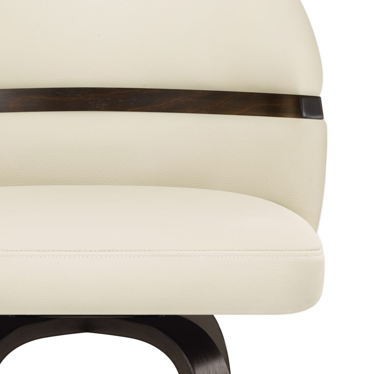 Echtleder Barhocker Walnuss - Odessa Beige