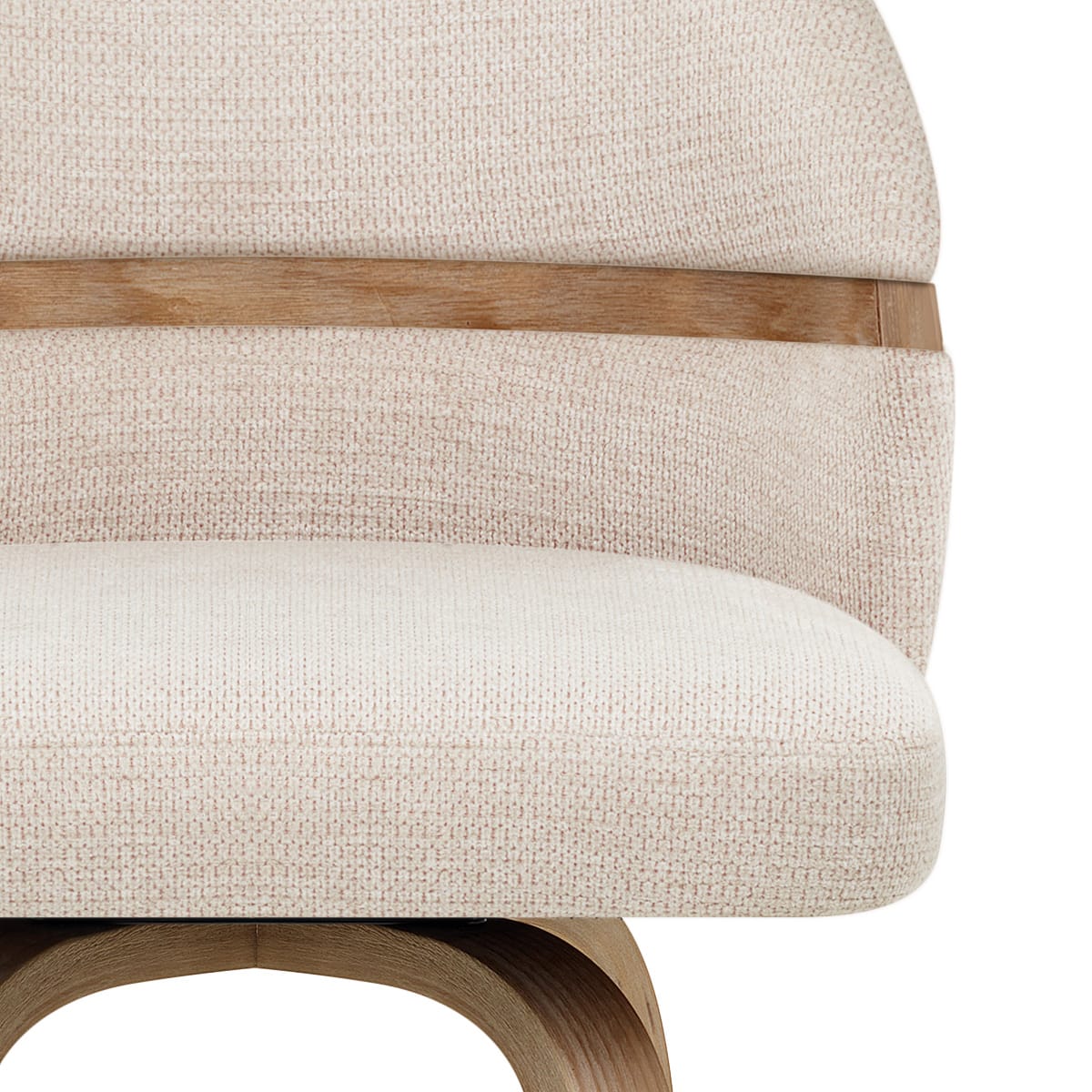 Stoff Barhocker Holz - Odessa Beige