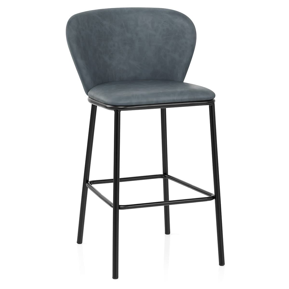 Barhocker Kunstleder - Odette Blau