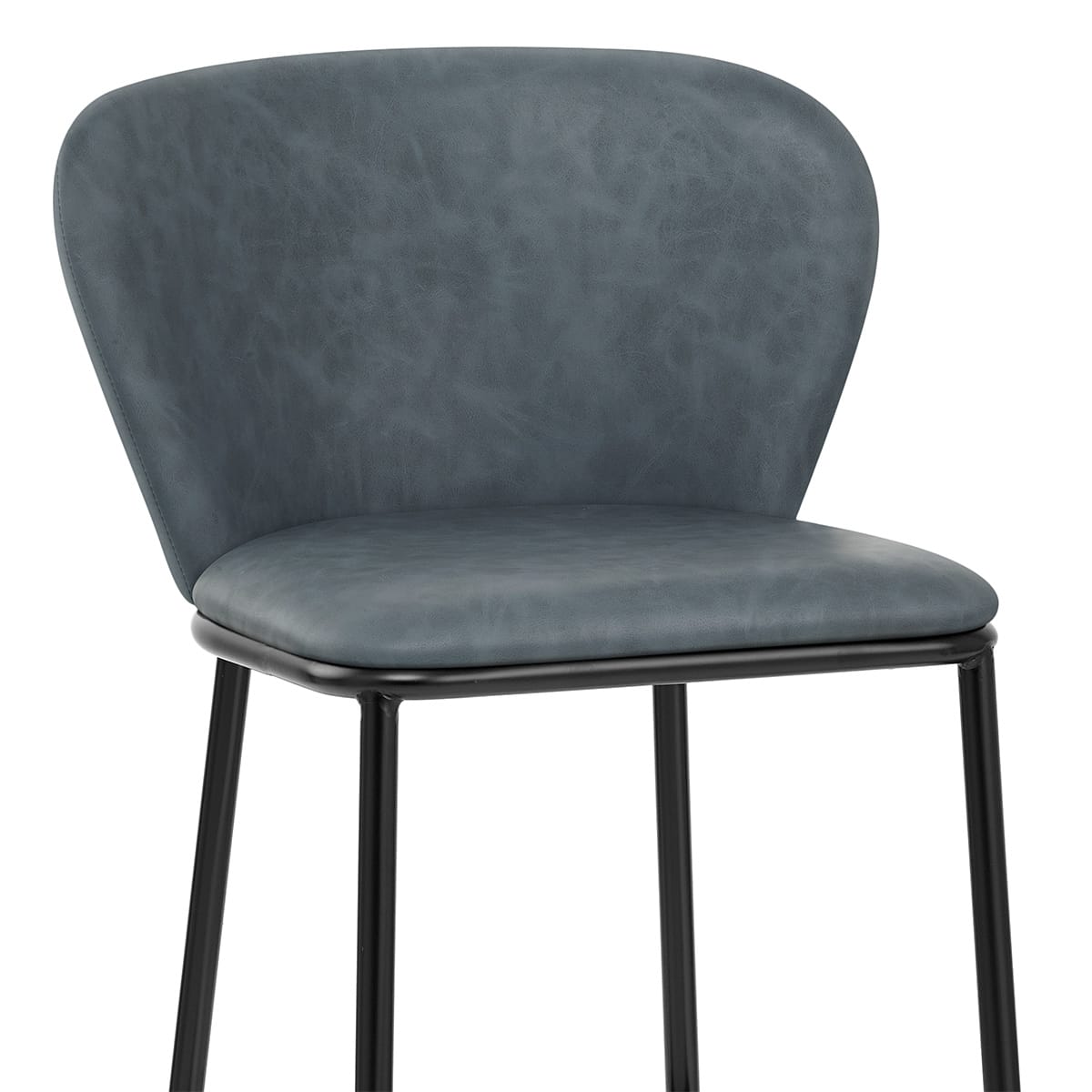 Barhocker Kunstleder - Odette Blau