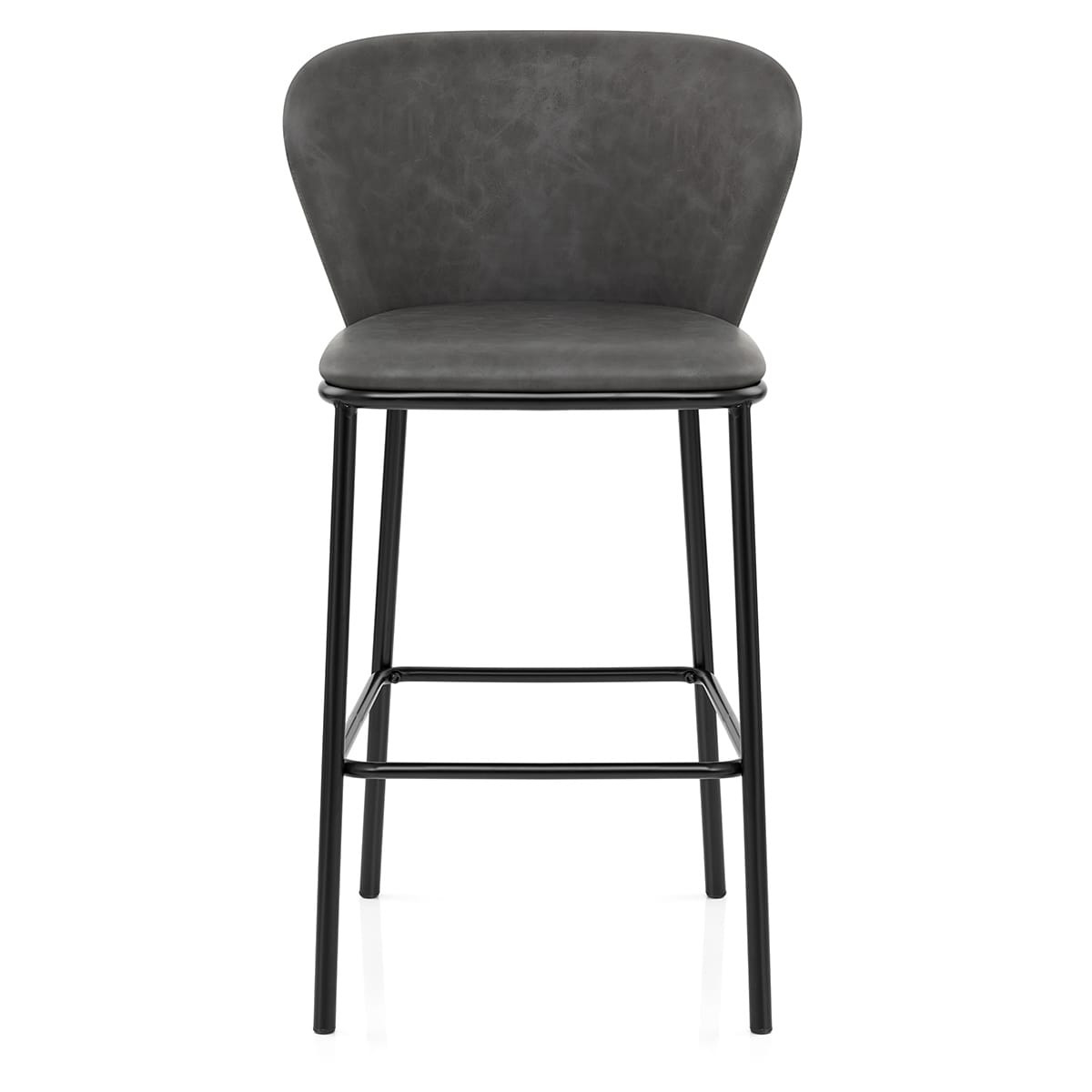 Sgabello Ecopelle - Odette Grigio scuro