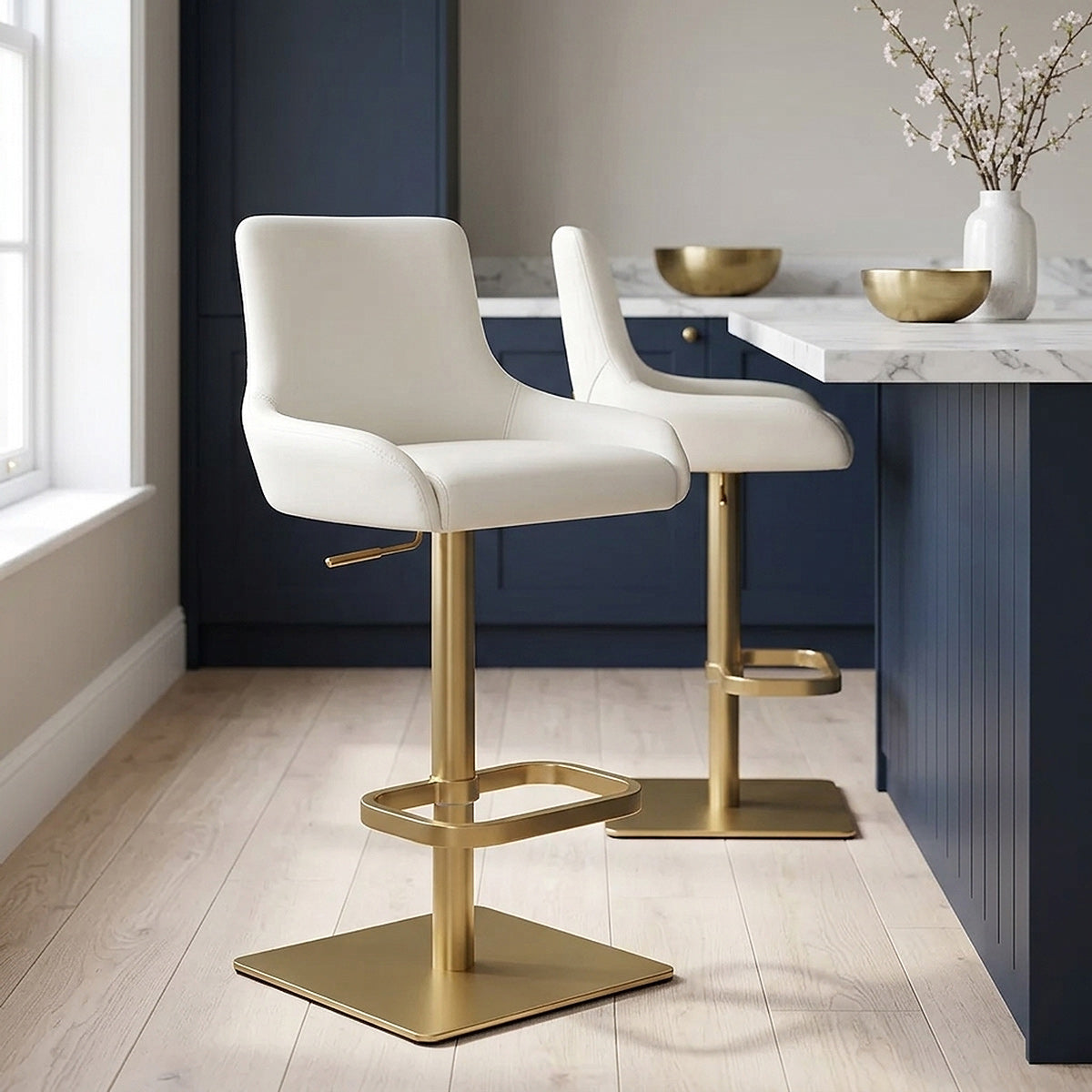Barhocker Gold - Olivia Beige
