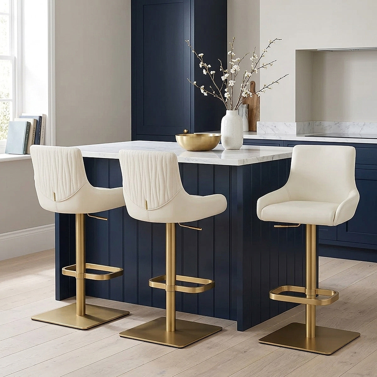 Barhocker Gold - Olivia Beige