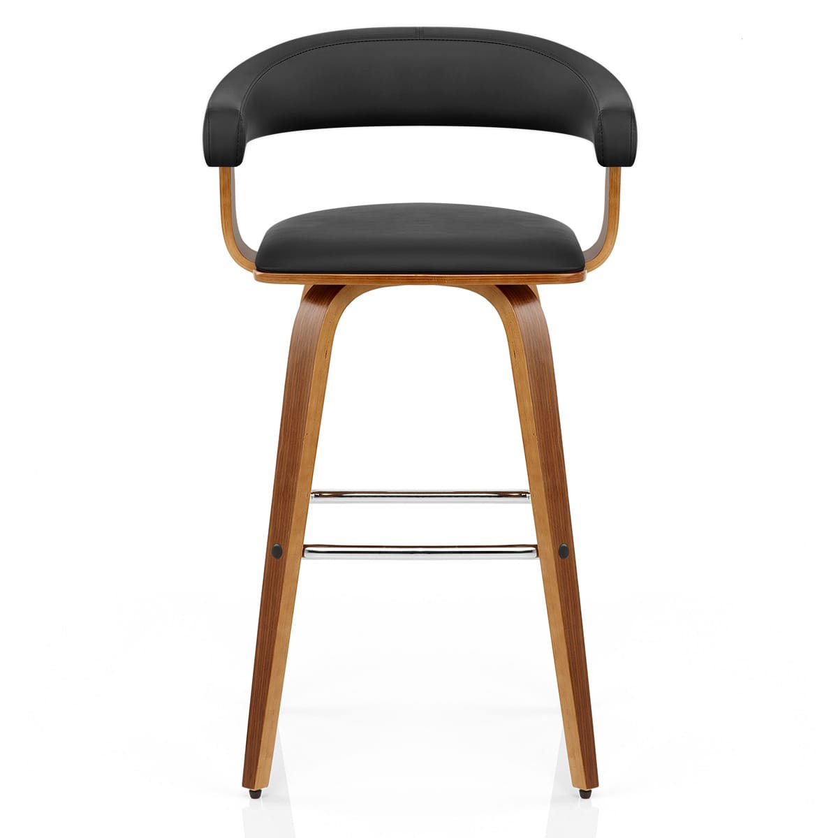 Barhocker Walnuss - Ontario Schwarz