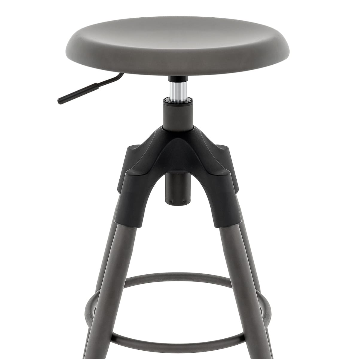 Barhocker Metall - Onyx Grau