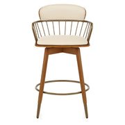 Holzbarhocker Kunstleder - Opera Beige