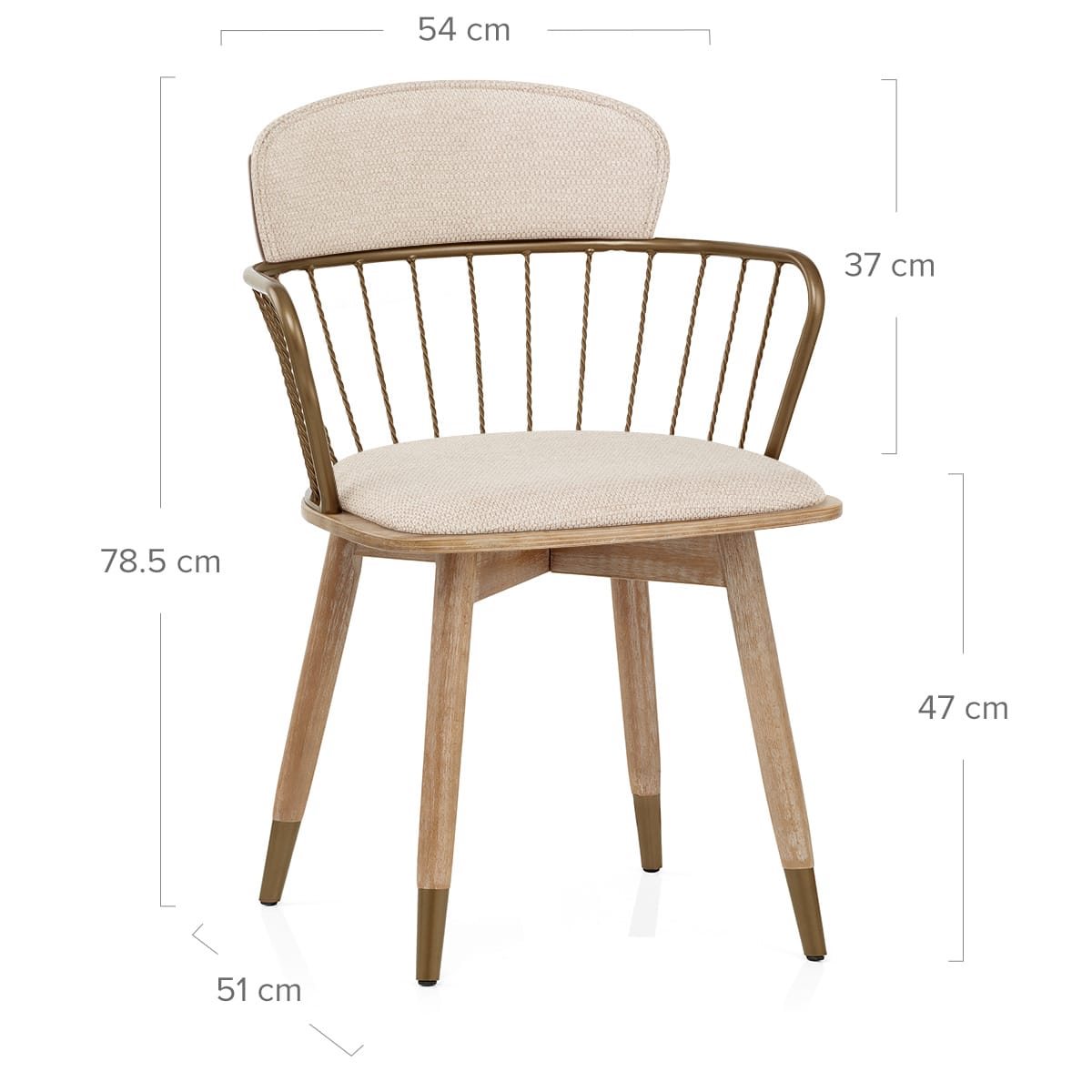 Esszimmerstuhl Stoff - Opera Beige