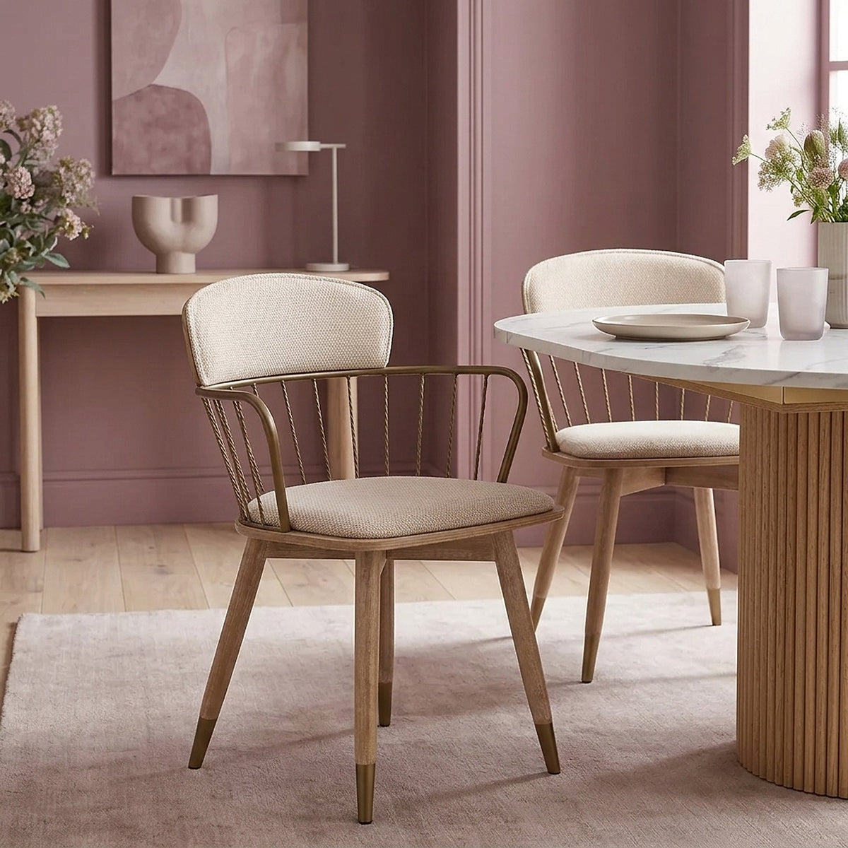 Esszimmerstuhl Stoff - Opera Beige