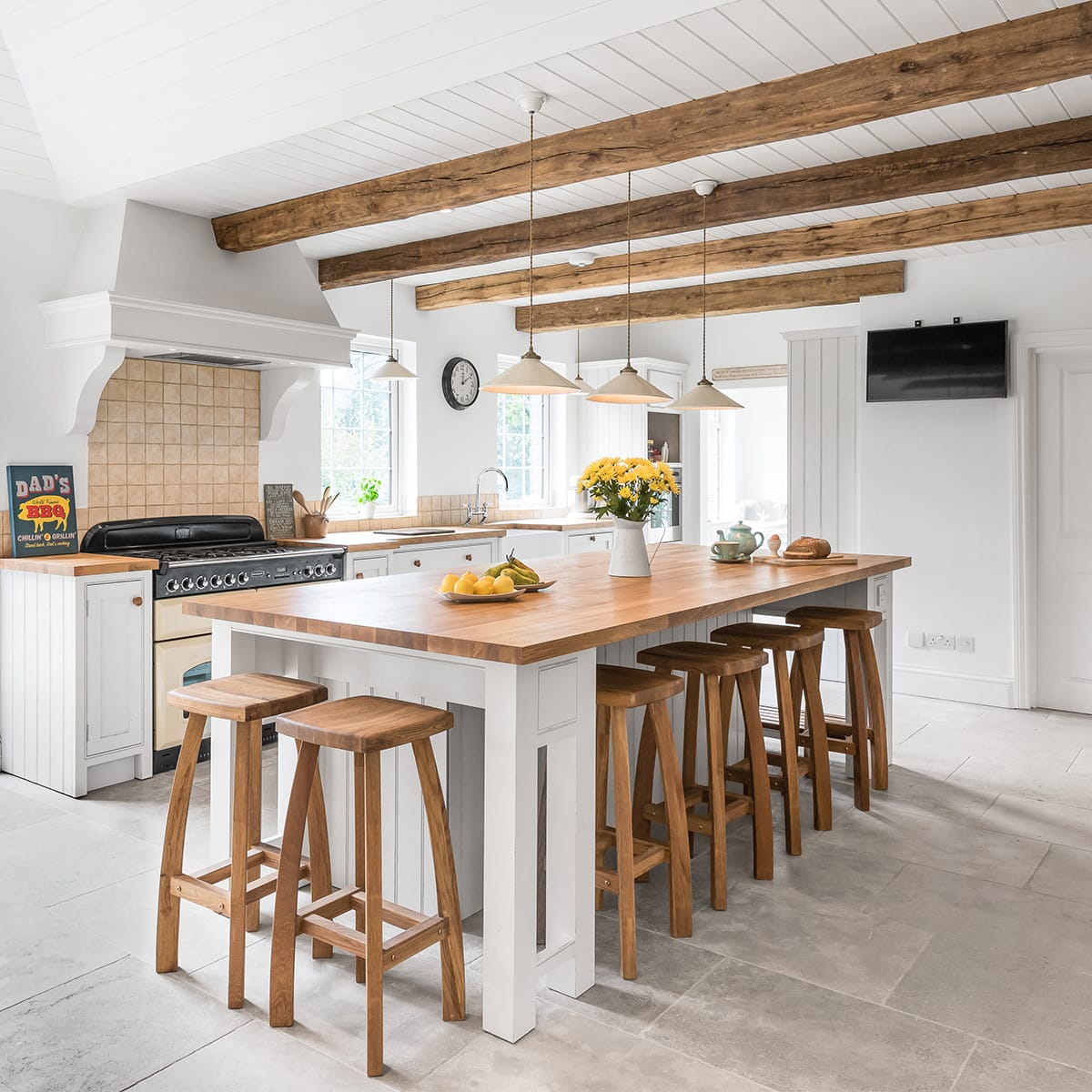 Holzbarhocker Eiche - Oslo Holz